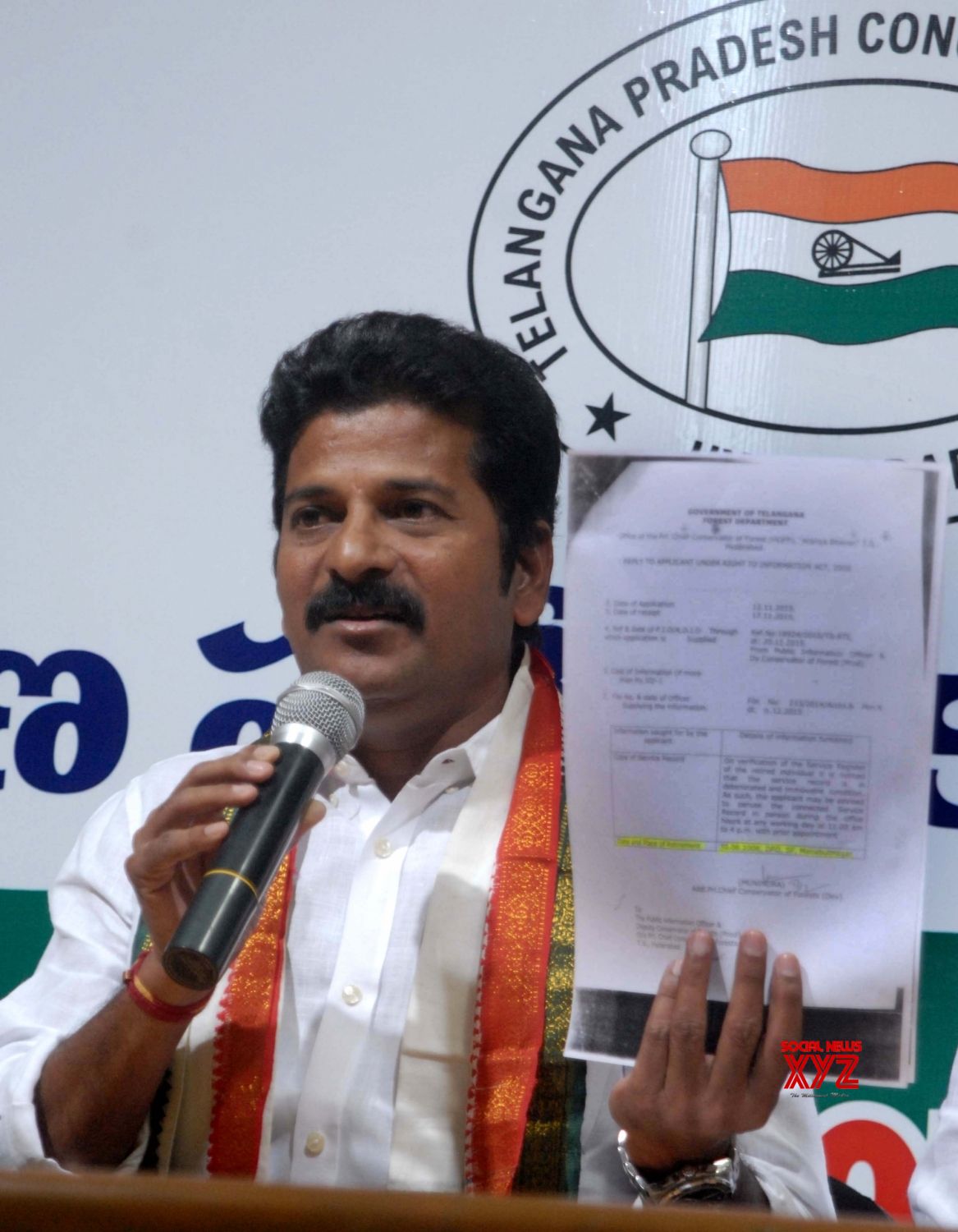 Congress Ravanth Reddy Logo Hyderabad: Revanth Reddy's press conference - Social News XYZ