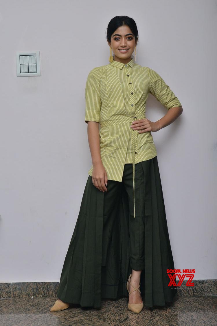 Actress Rashmika Mandanna Stills From DevaDas Movie Promotions - Social ...