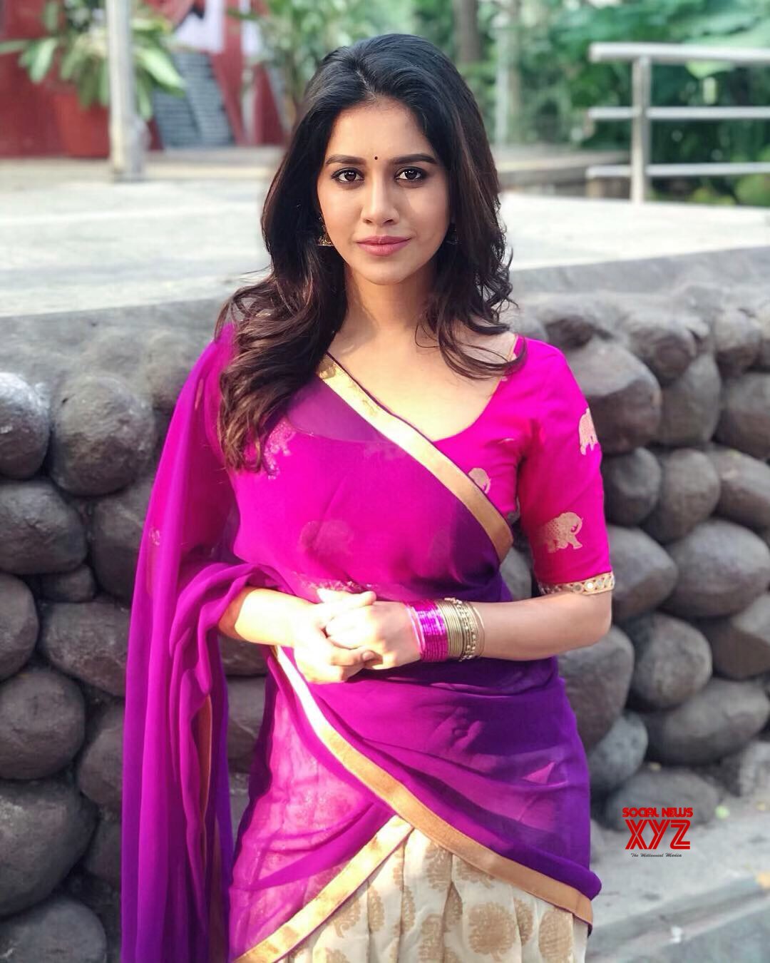 Actress Nabha Natesh Hot Stills In Half Saree - Social News XYZ