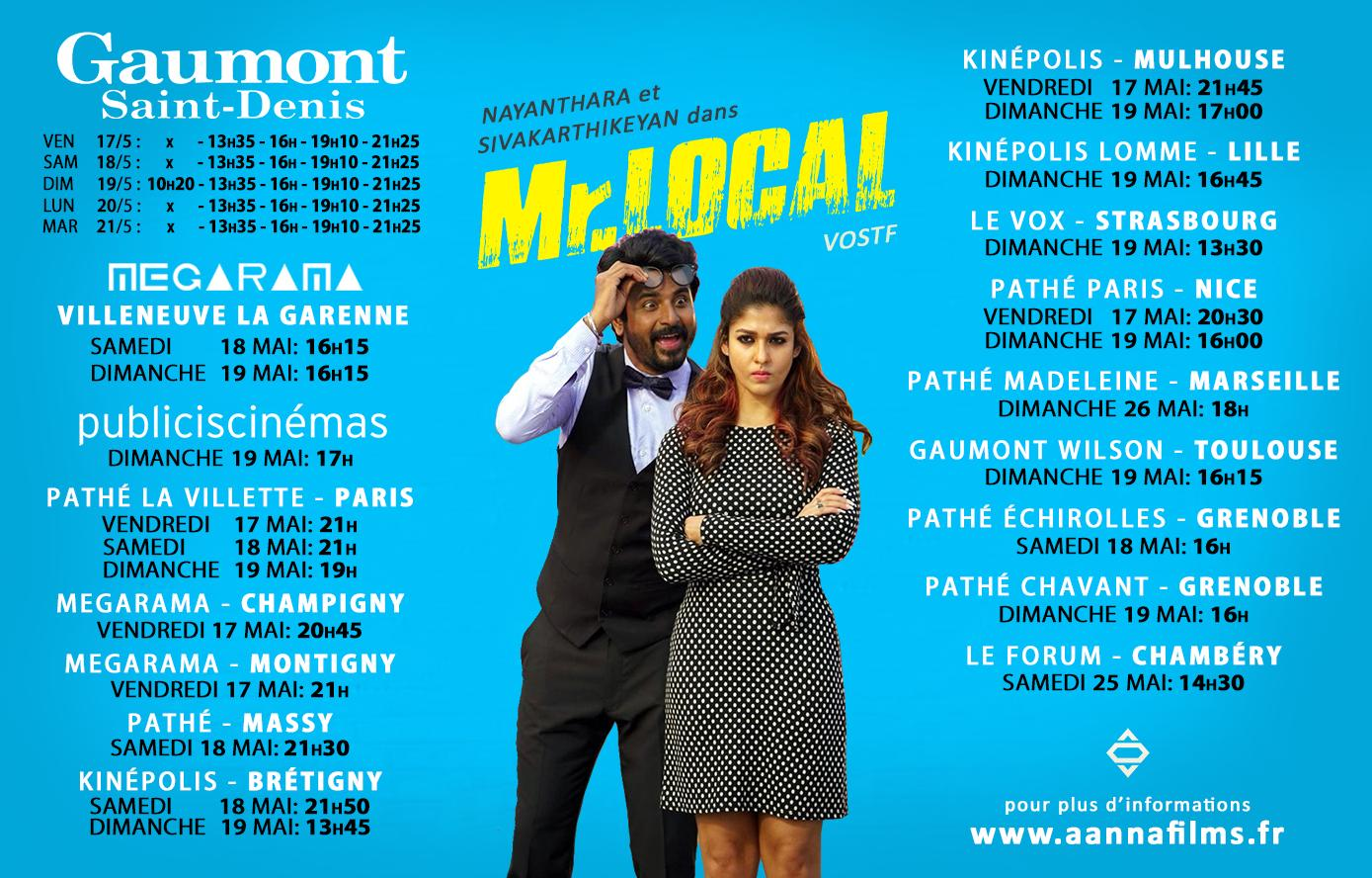 Siva Karthikeyan And Nayanthara's Mr Local Movie France Schedules ...