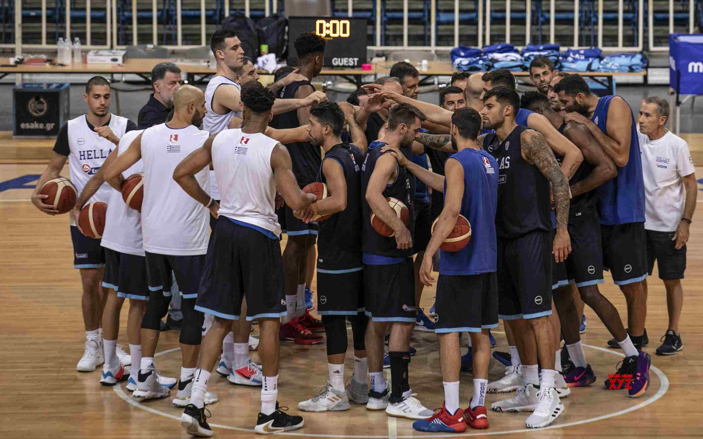 GREECE ATHENS GREEK NATIONAL BASKETBALL TEAM TRAINING SESSION 