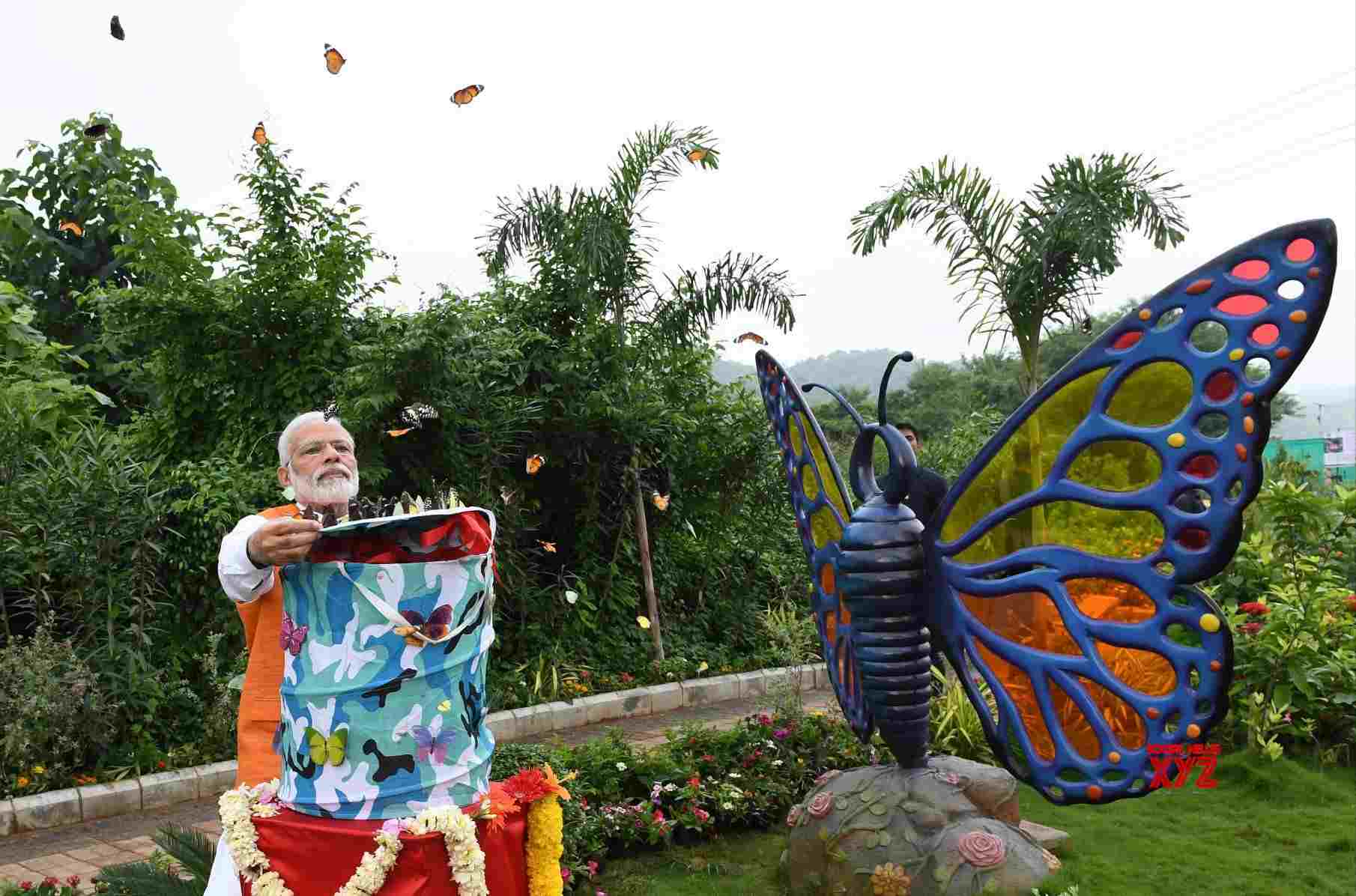 Kevadia PM Modi visits Butterfly Park in Gujarat Gallery Social