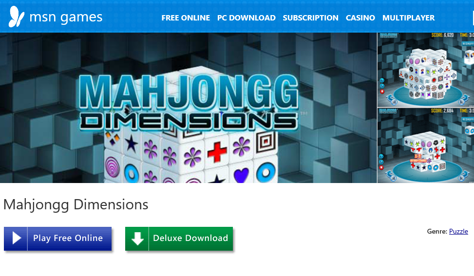 MSN Games - Microsoft Mahjong 3D