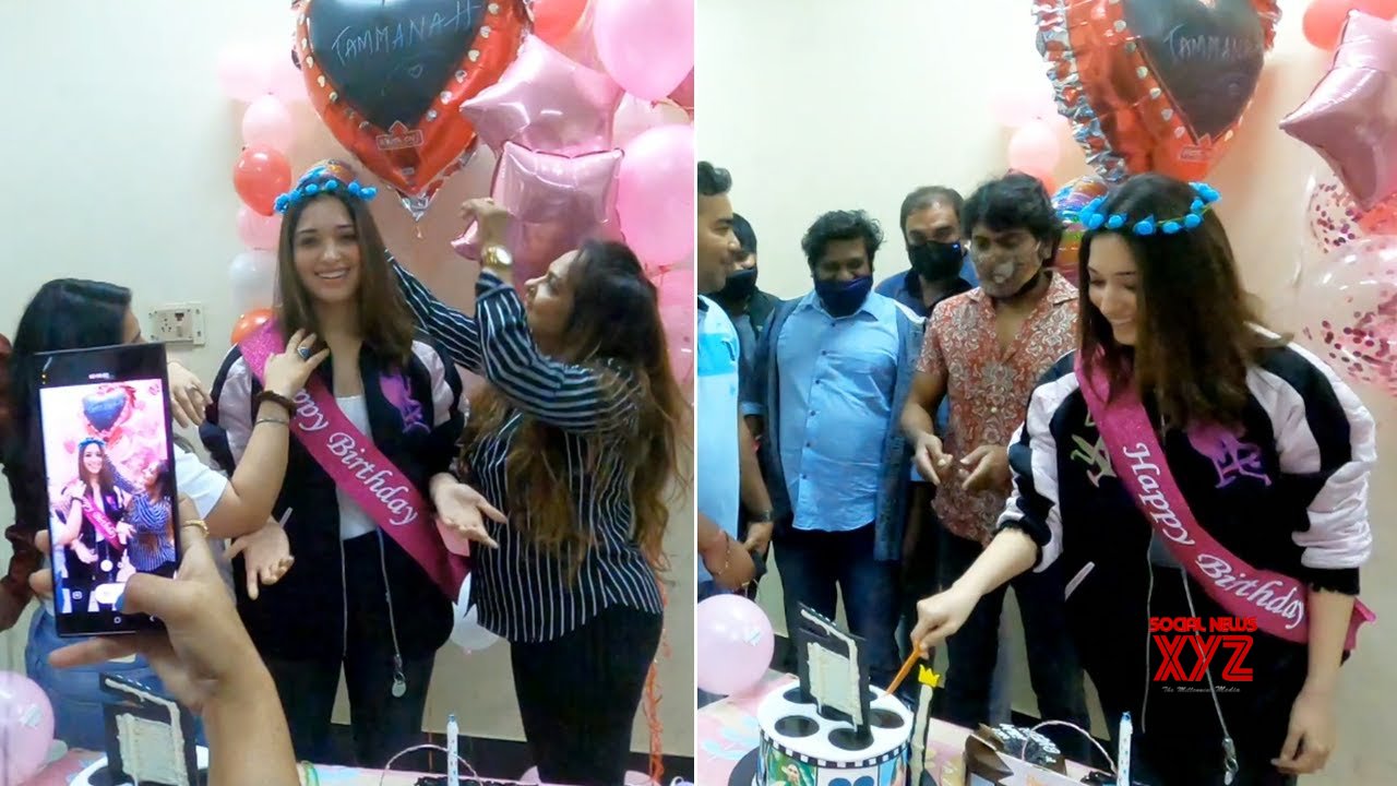 Tamanna Birthday Celebrations Seeti Maar Movie Sets Ms Entertainments Video Social News Xyz
