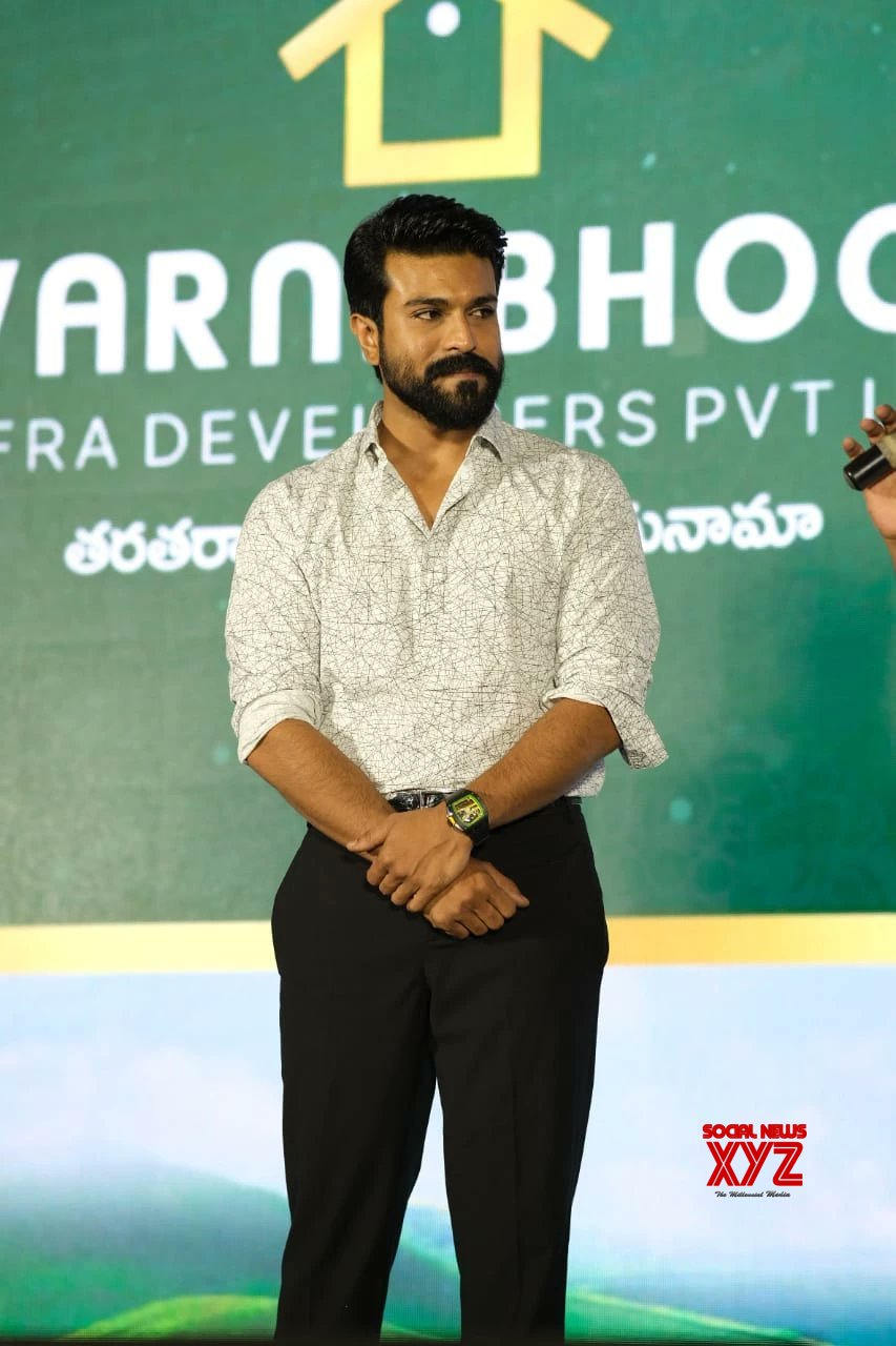Ram Charan Stills From Suvarnabhoomi Press Conference Social News XYZ