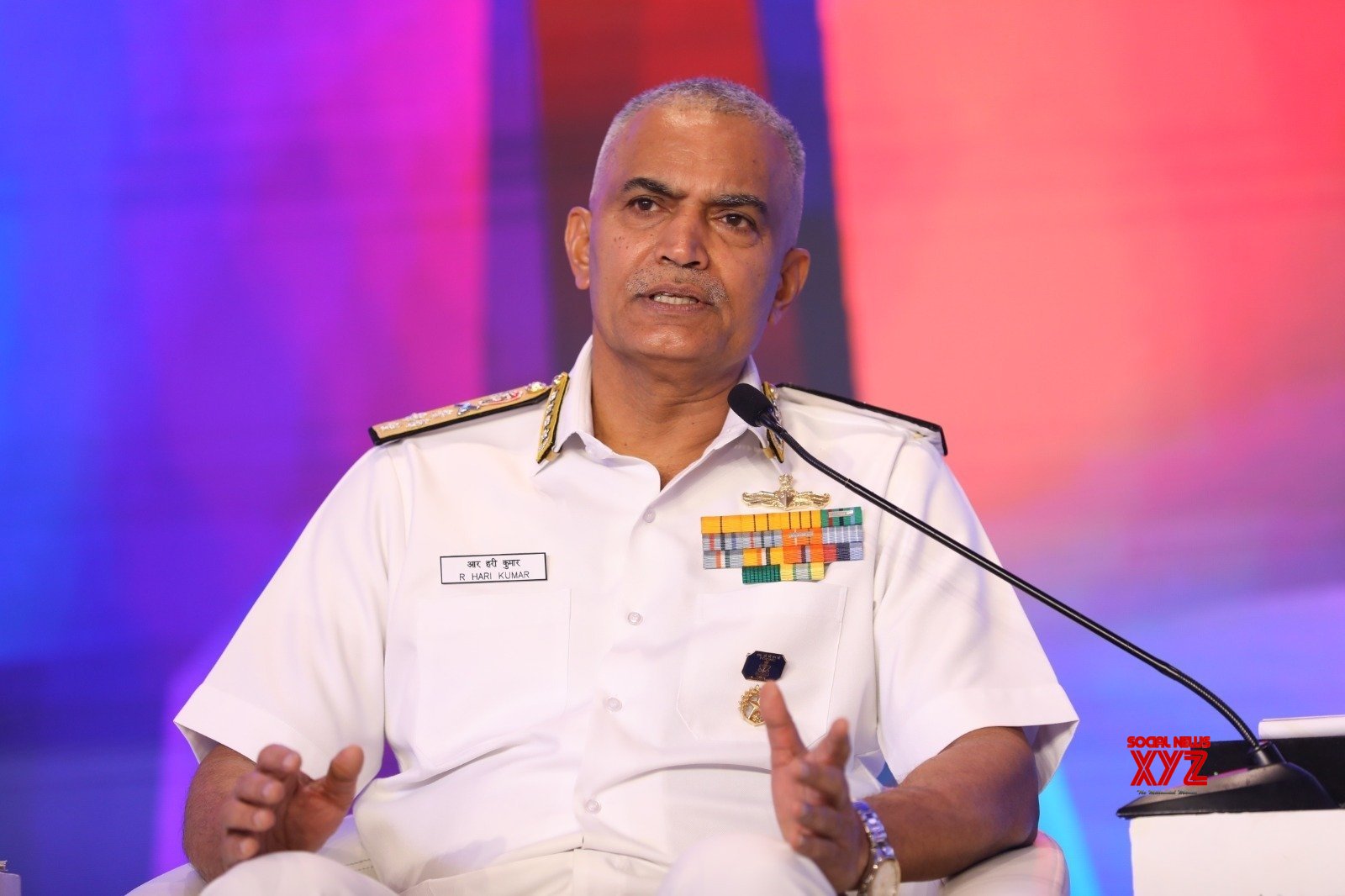New Delhi Navy Chief Admiral R Hari Kumar Speaks During Raisina