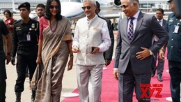 Colombo: External Affairs Minister S. Jaishankar receives a warm welcome on his arrival in Colombo on Friday, October 04, 2024. (Photo: IANS)