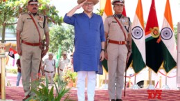 Nashik: Indian Railways Minister Ashwini Vaishnaw inspects the Guard of Honor at the 40th RPF Raising Day Parade on Friday, October 04, 2024. (Photo: IANS) 