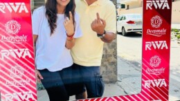 Gurugram: Voters show their ink-marked fingers after casting their vote during the Haryana assembly election in Gurugram on Saturday, October 05, 2024. (Photo: IANS)