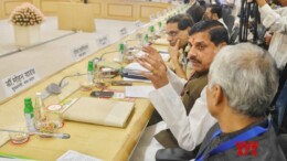 ​New Delhi : Madhya Pradesh Chief Minister Mohan Yadav attends a meeting to review security and development in Left-Wing Extremism-affected states, at Vigyan Bhavan in New Delhi on Monday, October 7, 2024. (Photo: IANS)