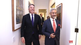 Canberra: External Affairs Minister S. Jaishankar meets Deputy Prime Minister of Australia and Minister for Defence Richard Marles in Canberra on Tuesday, November 05, 2024. (Photo: IANS)