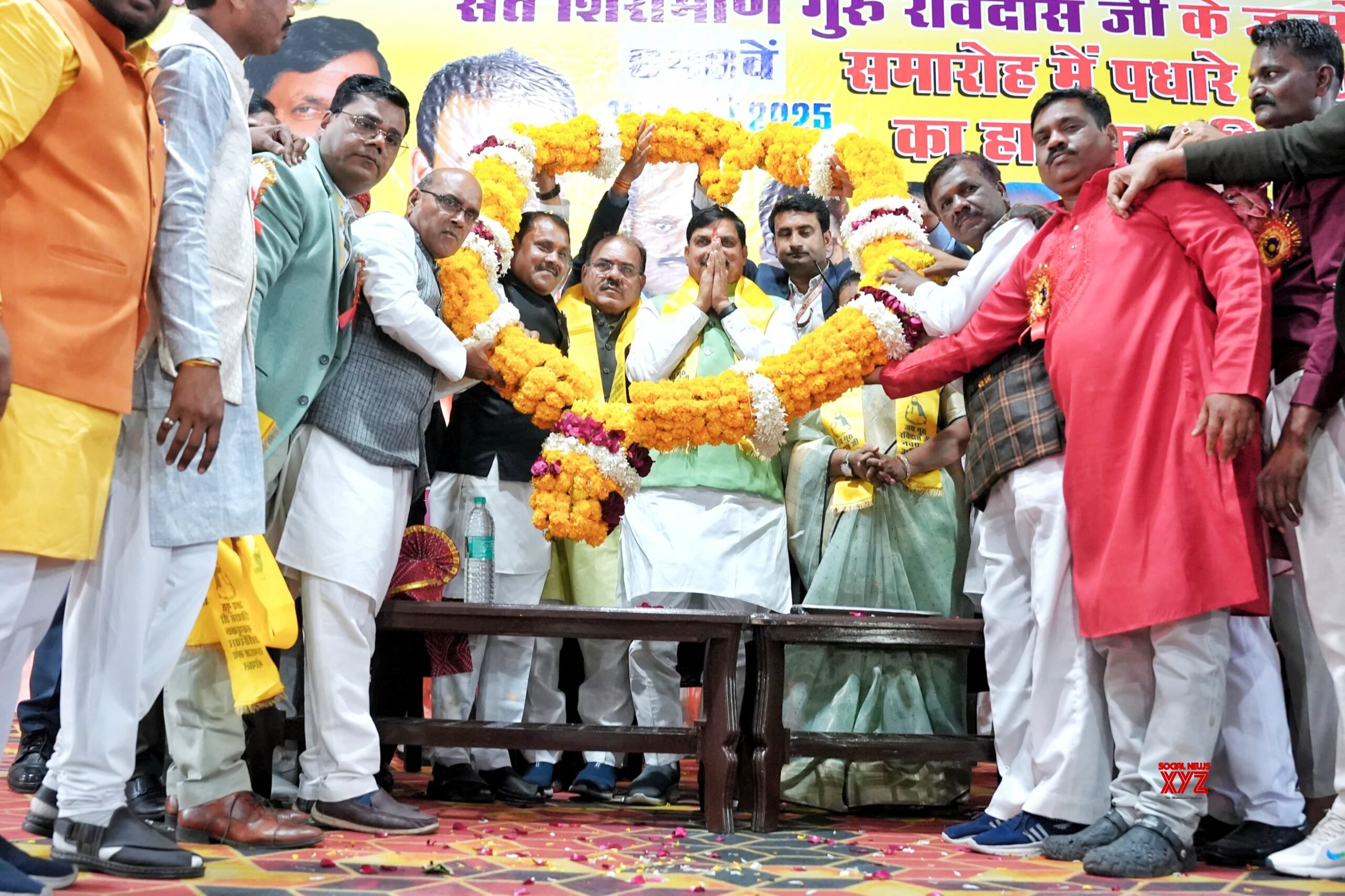 Bhopal: Madhya Pradesh Chief Minister Mohan Yadav during Sant Shiromani Ravidas Jayanti celebrations - #Gallery