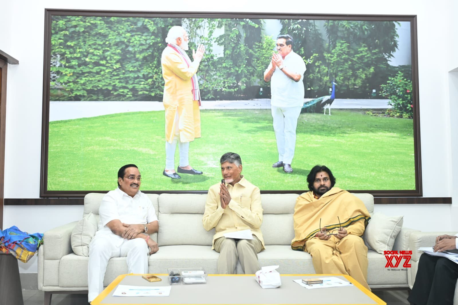 CM Naidu seeks Centre's support to complete Polavaram project on war footing