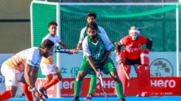 Hulunbuir: Indian Men's Hockey Team player and Pakistan Men's Hockey Team player in action during the Hero Asian Champions Trophy 2024 at Moqi Training Base, Hulunbuir, on Saturday, September 14, 2024. (Photo: IANS)