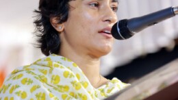 Wayanad: Wrestler and Congress MLA Vinesh Phogat addresses during an election campaign ahead of the by-polls in North Karassery, Wayanad, on Sunday, November 10, 2024. (Photo: IANS)