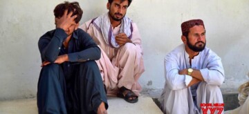 A man mourns over the death of his relative at a hospital following a militant attack, in Quetta, the provincial capital of Pakistan's southwest Balochistan province, Aug. 26, 2024. Militants in Pakistan's southwest Balochistan province killed 23 passengers after blocking a highway for several hours, officials said. (IANS/Xinhua)