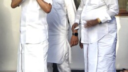 New Delhi: Tamilnadu Chief Minister MK Stalin with party leader TR Baalu arrive to attend INDIA bloc meeting at Congress president Mallikarjun Kharge's residence in New Delhi, Wednesday, June 05, 2024.(IANS/Wasim Sarvar)
