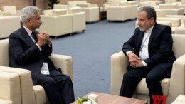 Kazan: External Affairs Minister S. Jaishankar meets Iranian Foreign Minister Seyed Abbas Araghchi on the sidelines of the BRICS Outreach session in Kazan on Thursday, October 24, 2024. (Photo: IANS)