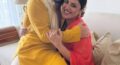 Parents to be Aditya Seal & Anushka Ranjan are all smile during a traditional Godhbharai