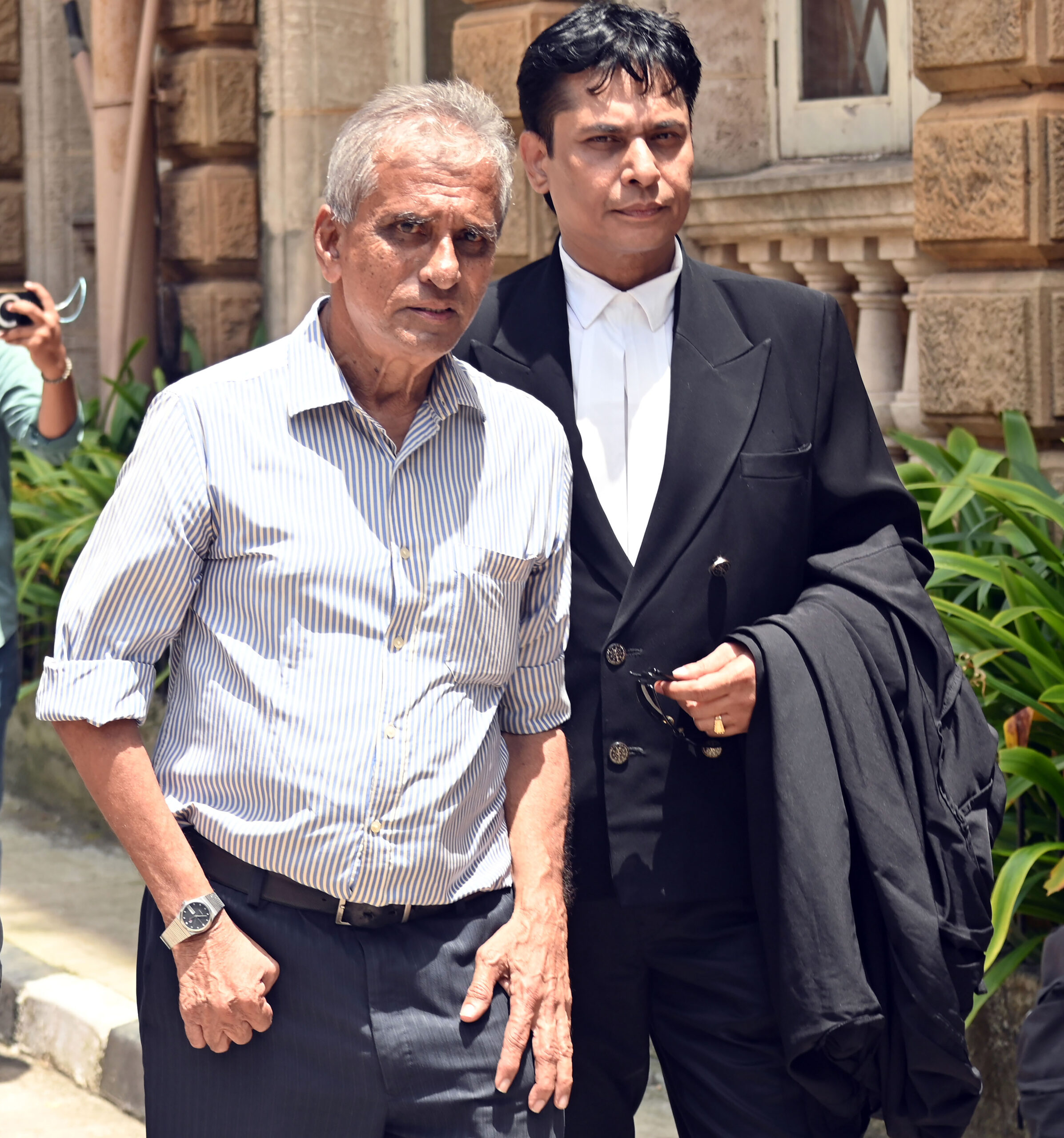 Mumbai: Satish Salian, father of late Disha Salian, at the Bombay High Court after the court ordered a CBI probe into his daughter's death, in Mumbai on Wednesday, September 2, 2026. (Photo: IANS)