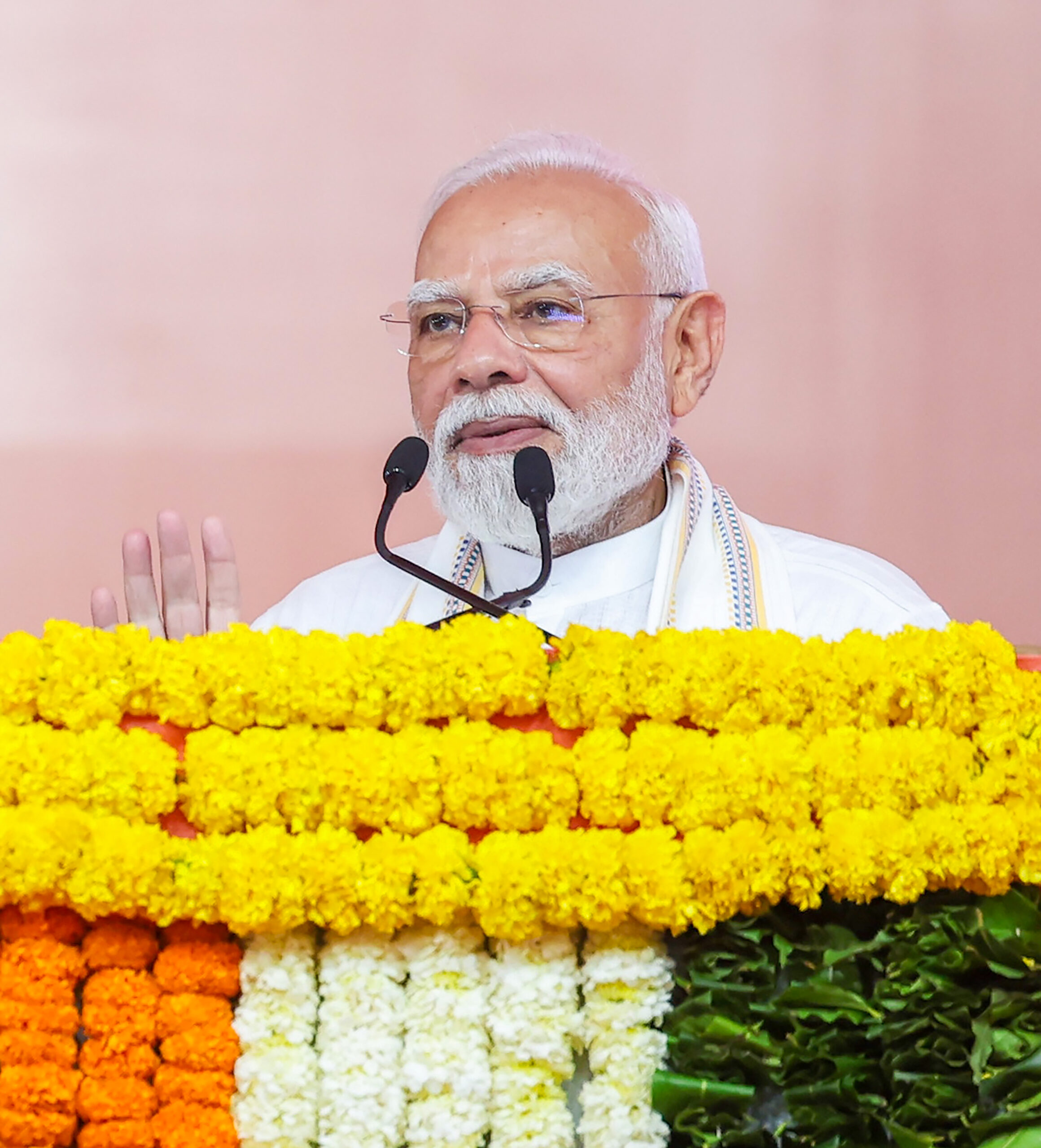 Navsari: Prime Minister Narendra Modi speaks during a programme in Navsari, Gujarat, on Tuesday, September 08, 2026. (Photo: IANS/PMO)