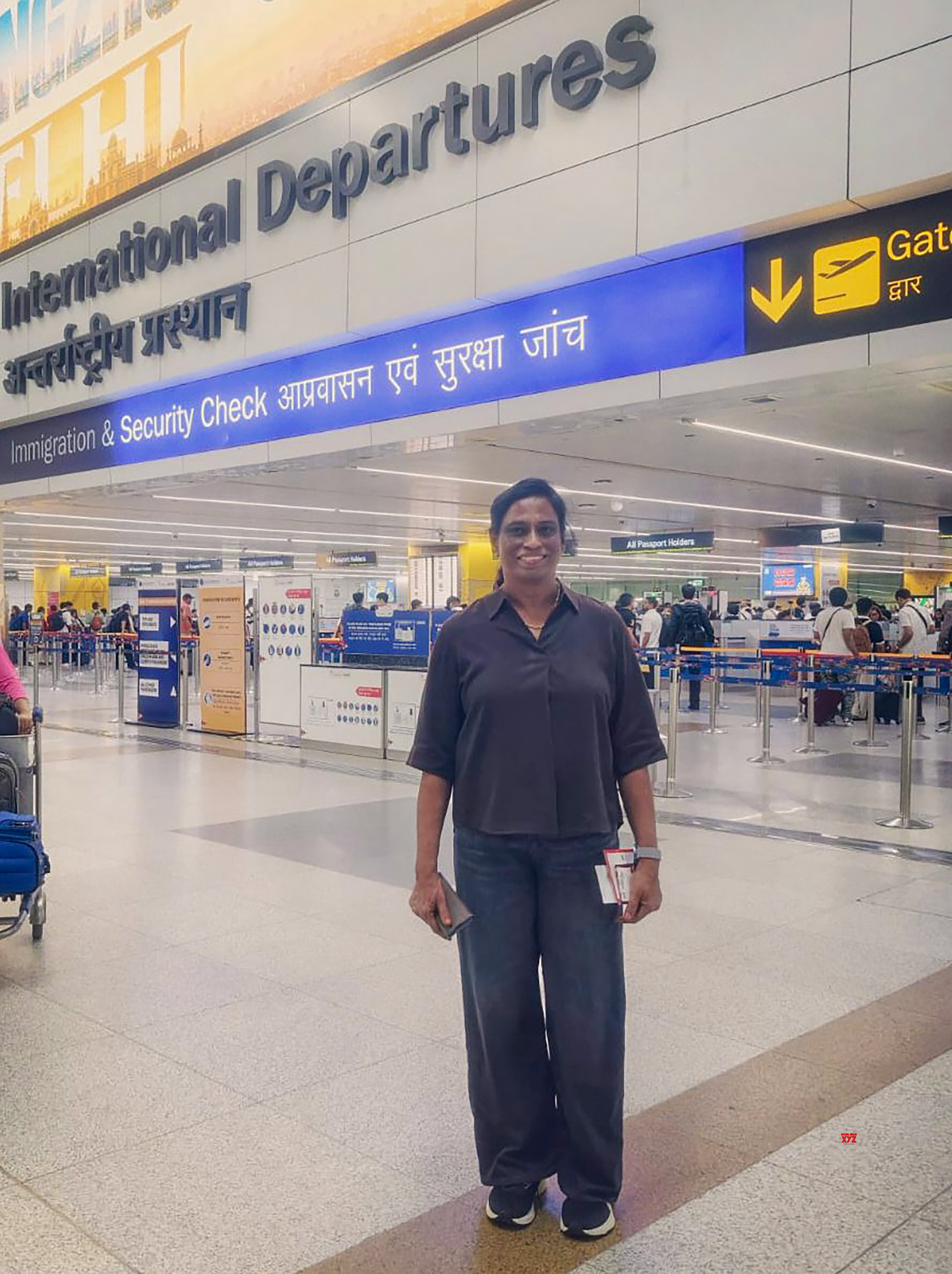 New Delhi: Indian Olympic Association President P.T. Usha leaves for Japan ahead of the Asian Games 2026 in New Delhi on Wednesday, September 16, 2026. (Photo: IANS/X/@PTUshaOfficial)